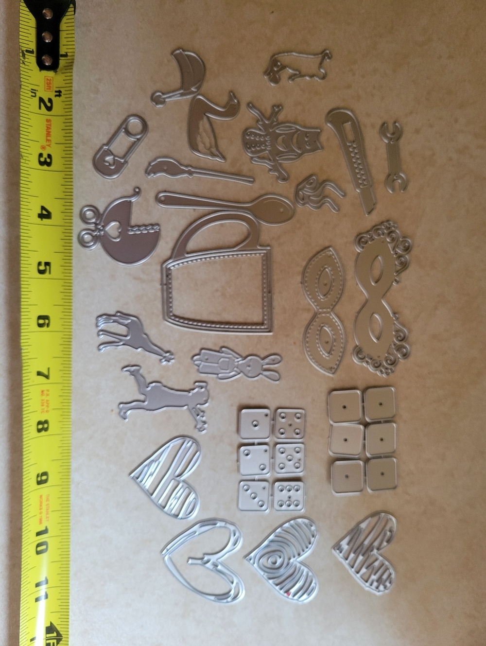 Misc. Metal Die Cuts Templates Lot Of 33 For Scrapbooking Cutting Machines